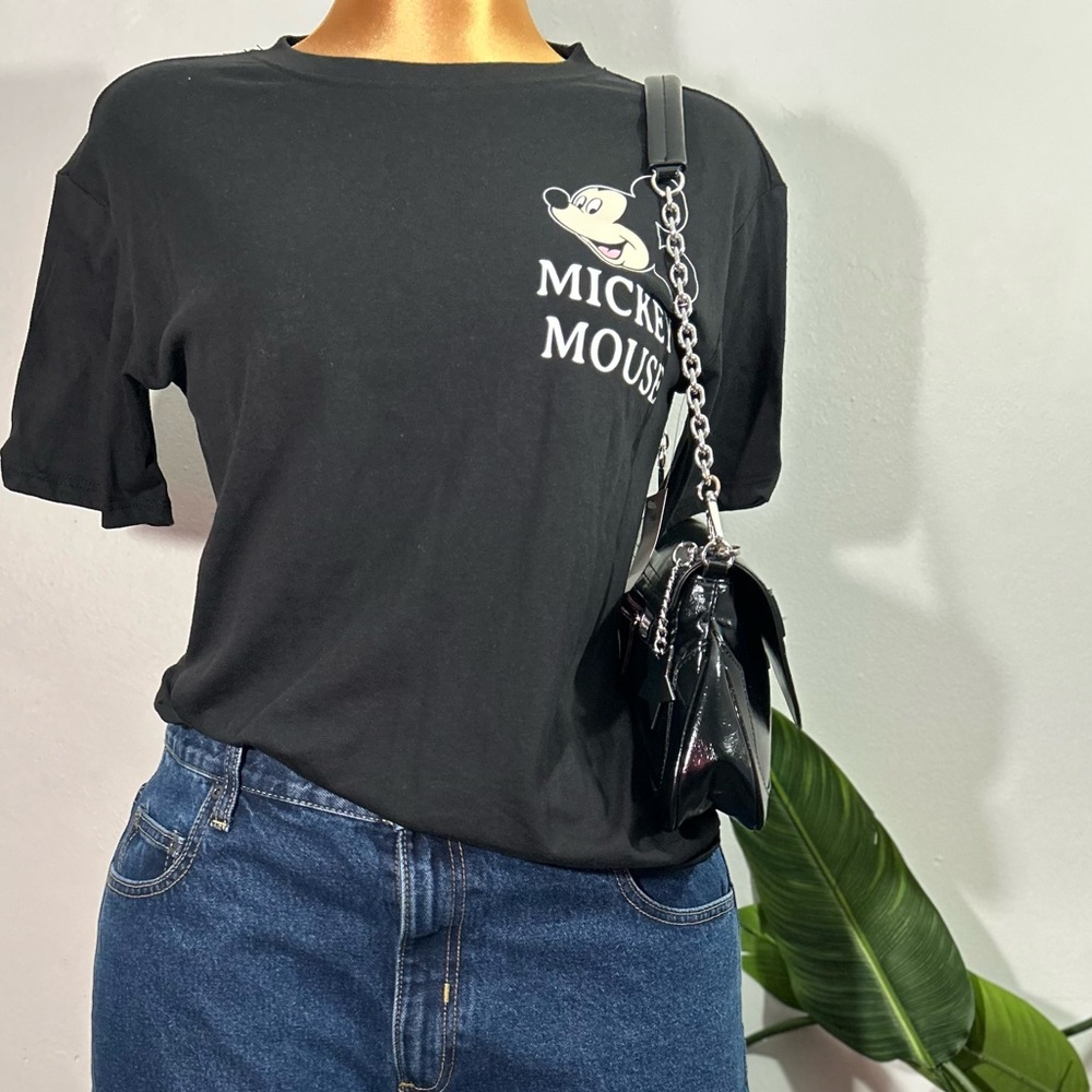 Disney Women's Black Mickey Mouse Tee